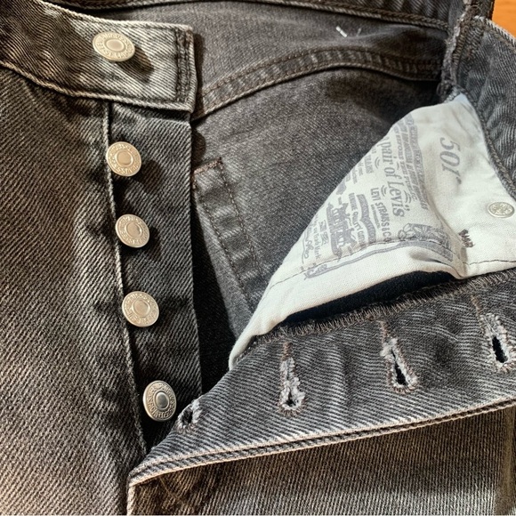 Levi's 501 Spliced Jeans Parallel Universe Dark Wash - Picture 6 of 11